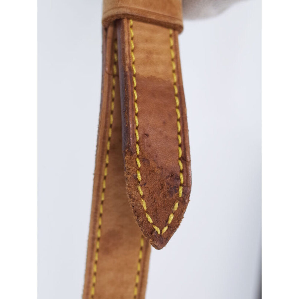 Louis Vuitton Monogram Leather Brown Tan Blanc White Shoulder Bag - Picture 5 of 8